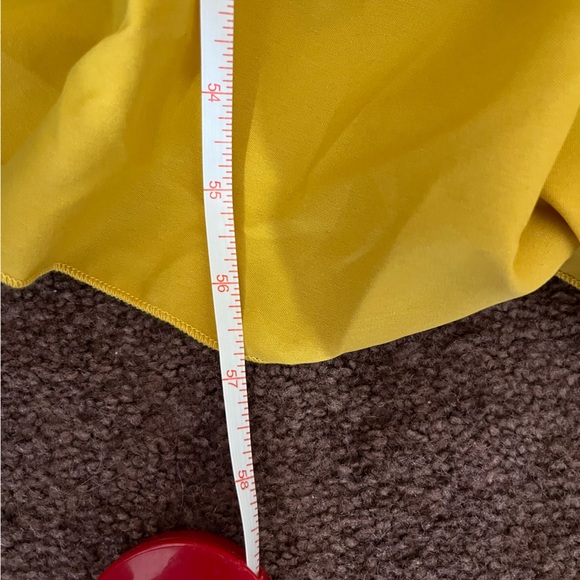 Yellow maxi Dress with belt.  Renaissance, Medieval, Pirate, Chemise - Picture 4 of 9